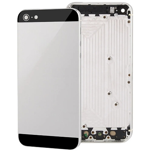 Wewoo Pour iPhone 5 argent Couverture arrière pleine d'alliage de logement