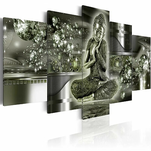 Paris Prix Tableau Imprimé Buddha Smeraldo 50 x 100 cm