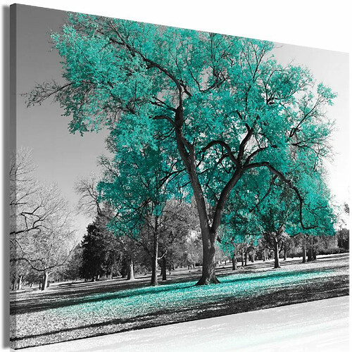 Paris Prix Tableau Imprimé Autumn in the Park Wide Turquoise 60 x 90 cm