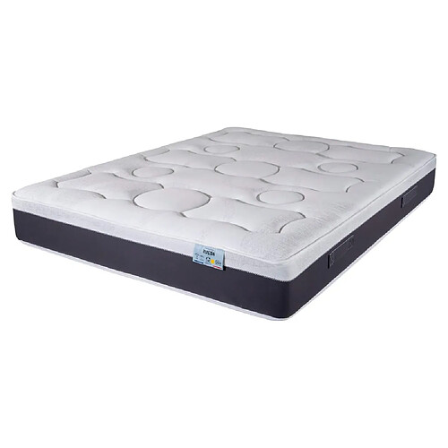 Ebac Matelas 180x200 Rueda - Ressorts ensachés - Hauteur 27 cm - Soutien ferme