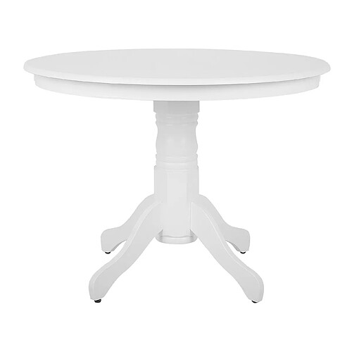 Beliani Table ronde 100 cm blanche AKRON