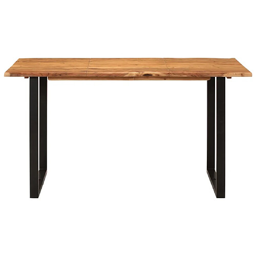 Maison Chic Table de salle à manger,Table à dîner 140x70x76 cm Bois d'acacia solide -GKD34141