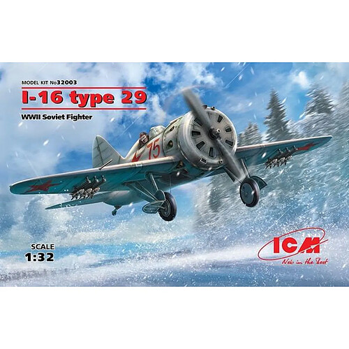 I-16 type 29, WWII Soviet Fighter - 1:32e - ICM