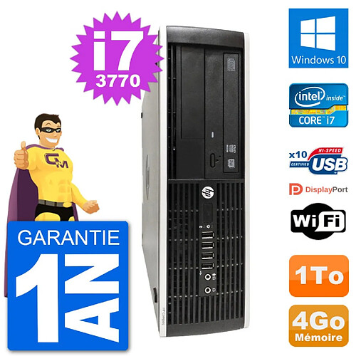 PC HP Compaq Pro 6300 SFF Intel i7-3770 RAM 4Go Disque Dur 1To Windows 10 Wifi · Occasion