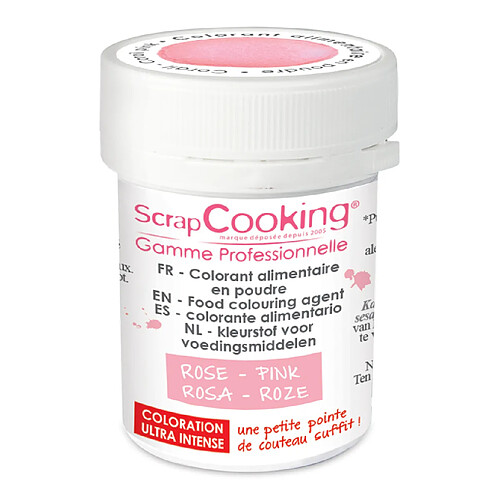 Colorant alimentaire (artificiel) Rose clair - Scrapcooking