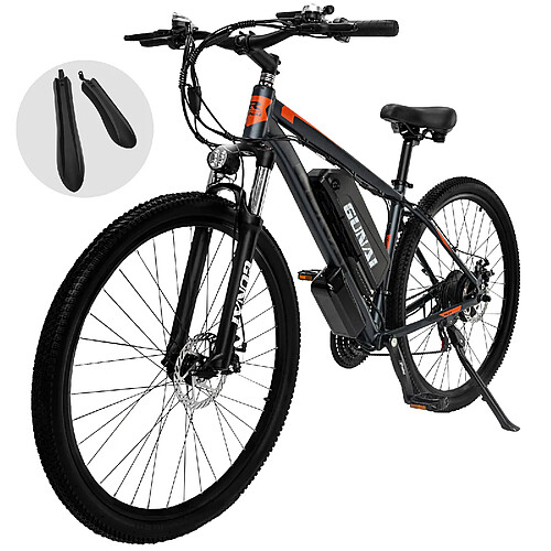 Vélo électrique 29" 48V 750W 15Ah 21 vitesses e-bike pour homme - GUNAI GN29