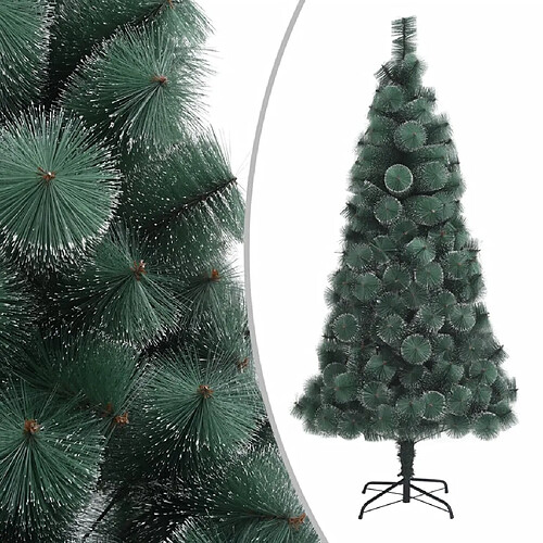 vidaXL Sapin de Noël artificiel avec support Vert 150 cm PET