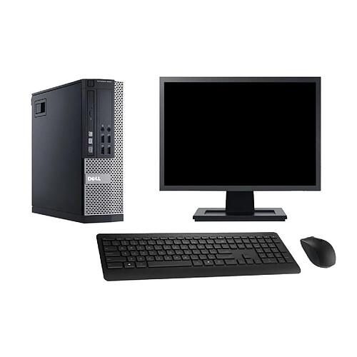 PC Dell 9020 SFF Ecran 22" Intel i3-4130 RAM 16Go Disque 2To Windows 10 Wifi · Occasion