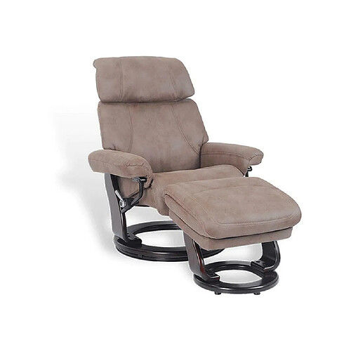 MY NEW DESIGN MINORQUE - Fauteuil de Relaxation Manuel - Cuir et Microstar