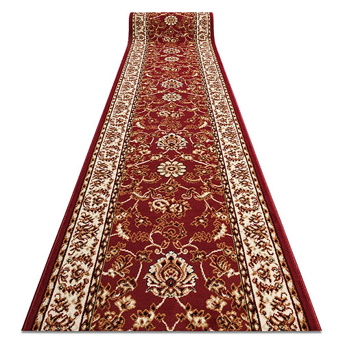 RUGSX TAPIS DE COULOIR BCF MORAD Klasyk classique bordeaux 80 cm 80x400 cm