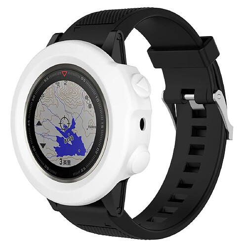 Wewoo Boîtier de montre Étui de protection en silicone Smart Watchhôte non inclus pour Garmin Fenix 5X blanc