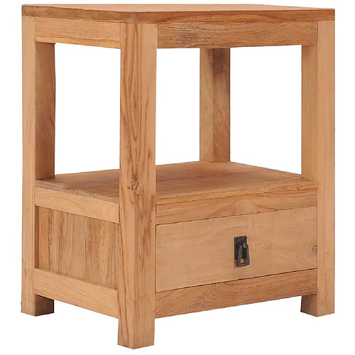 Maison Chic Table de chevet, Table de Nuit, Meuble de Rangement 40x30x50 cm bois de teck massif