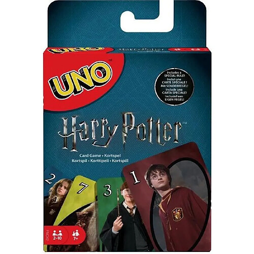 Mattel Games UNO Harry Potter Jeu de cartes - 2 a 10 joueurs - 7 ans et +