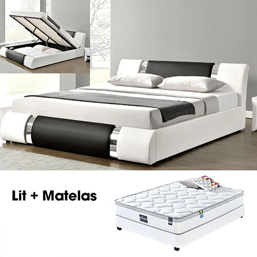 Meubler Design Ensemble Matelas Sommier Coffre 140 Atlantic