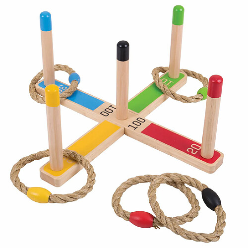 Bigjigs Toys Jeu de Quoits en Bois