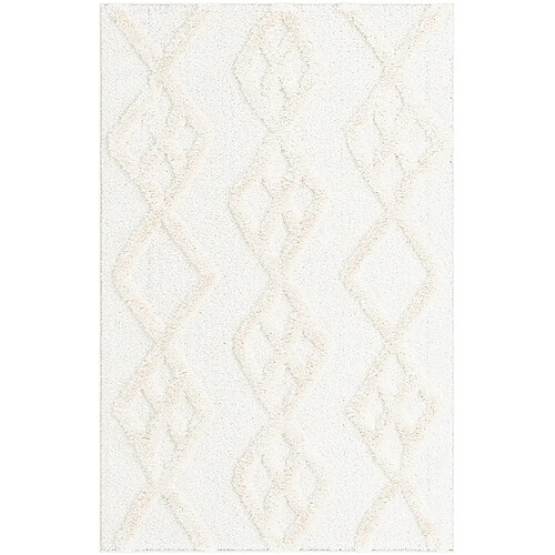 Hadorn Tapis shaggy 185x125 Blanc Thun Tribus