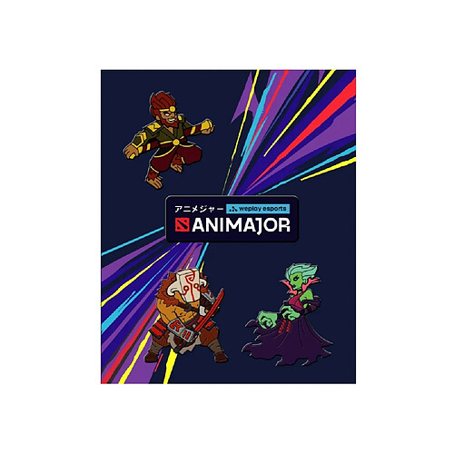 WP Merchandise Weplay Dota 2 - Animajor Pin Set of 3