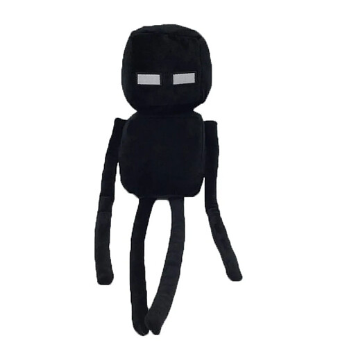 Universal Minecraft Reptile Enderman Peluche Pixel Doll(Le noir)