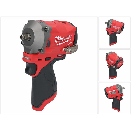 Milwaukee M12 FIW38-0 Visseuse à choc sans fil 339 Nm 3/8" 12V - Brushless - Solo - sans batterie, sans chargeur