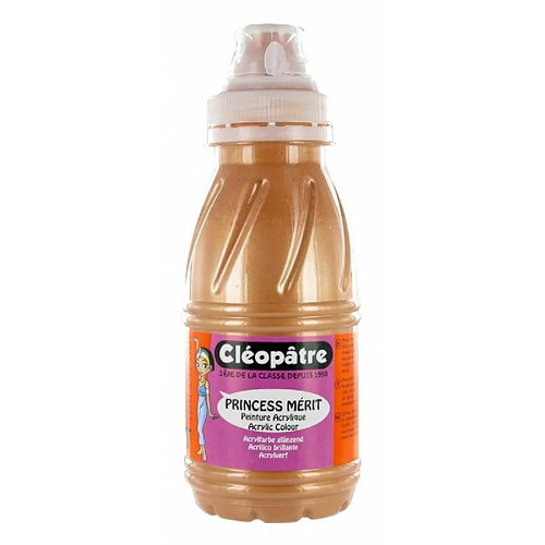 Flacon 250 ml d'acrylique métallisée cuivre Cléopatre