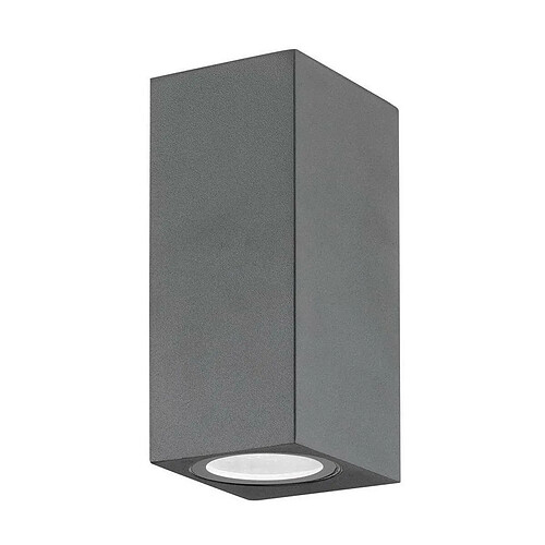 NOVA LUCE Applique e NERO Gris Foncé GU10 2x35 W L6,7