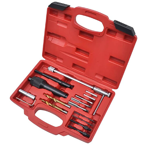 vidaXL Kit d'outils d'extraction bougie de préchauffage 16 pcs