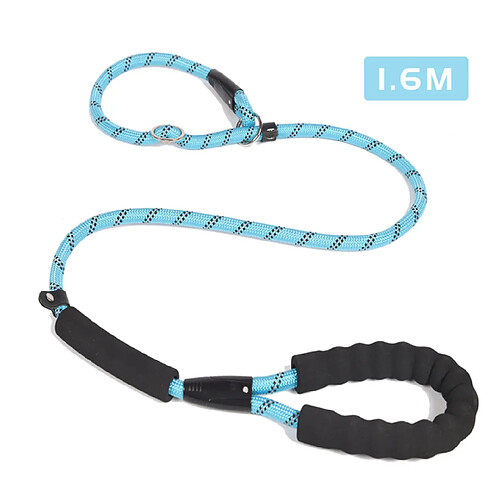 Universal Épaisseur Traction pour animaux de compagnie Manche à deux mains Ceinture pour chien réflecteur Manche en nylon Bague avec corde 1,6 m Entraînement pour animaux de compagnie Fourniture | Ceinture