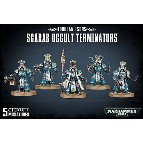 Games workshop Warhammer 40k . - Thousand Sons Scarab Occult Terminators