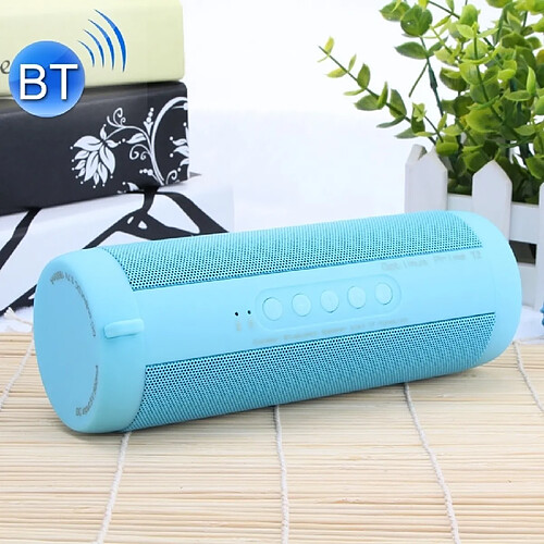 Wewoo Enceinte Bluetooth étanche Haut-parleur stéréo T2 3ATM, avec microphone et DEL intégrés crochet suspendu, prise en charge des appels mains libres carte TF, distance Bluetooth: 10 m (bleu)