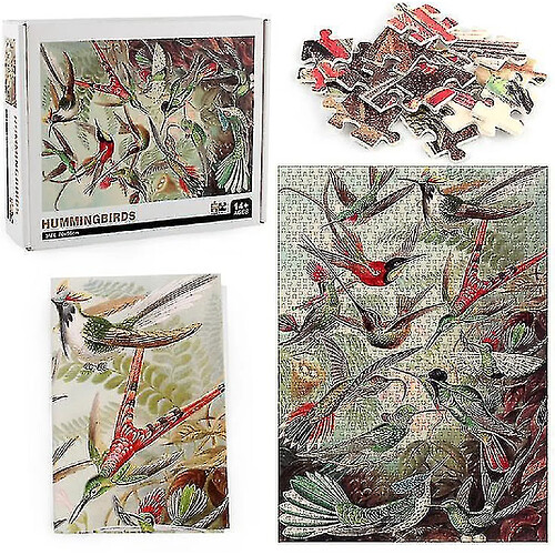 Universal Puzzle décompressé puzzle éducatif jouet, puzzle colibri 1000 pièces