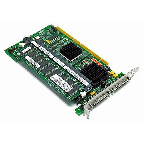 Carte PCI-X SCSI Ultra-320 LSI Logic Dell PERC4/DC 128Mb Raid Controller 0KJ926 · Occasion