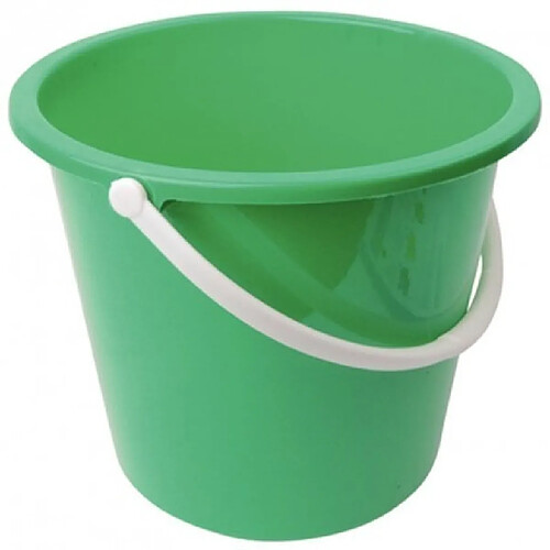 Seau rond en plastique 10L Jantex vert -