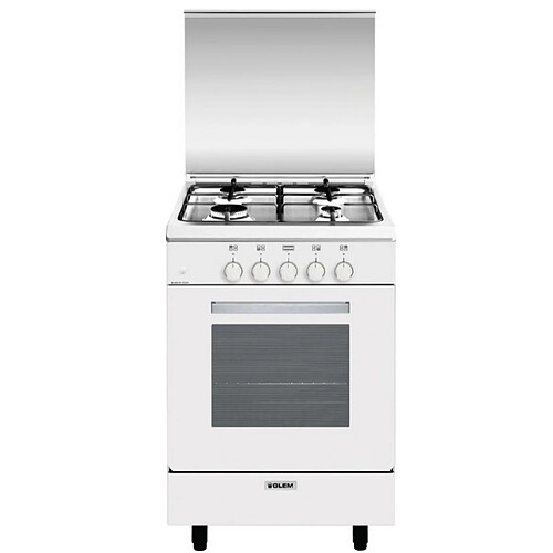 Cuisinière gaz 60l 4 feux blanc - ga551gwh - GLEM