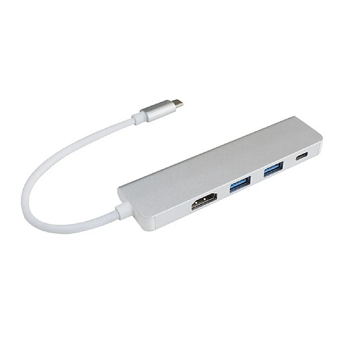 Wewoo HUB 4 en 1 concentrateur de type C avec HDMI Adaptateur USB 3.0 pour de MacBook Périphériques d'ordinateur USB HDMI de C MacBook Pro Air