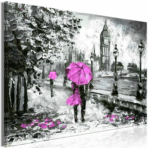 Paris Prix Tableau Imprimé Walk in London Wide Pink 60 x 90 cm