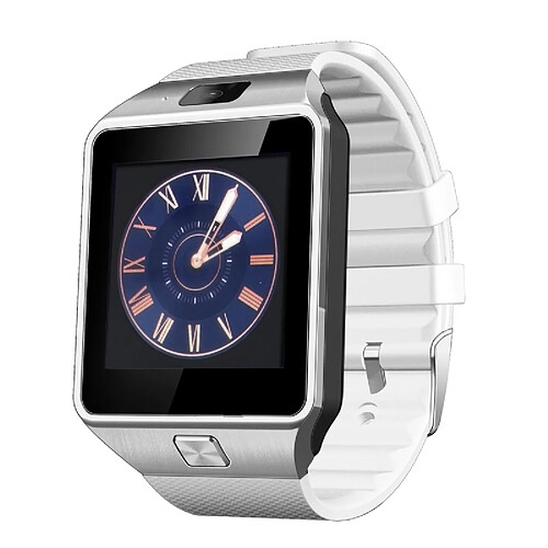 Wewoo Montre conectée blanc 2G Smartwatch Téléphone, Anti perte / Podomètre / Moniteur de Sommeil, MTK6260A 533 MHz, Bluetooth / Caméra