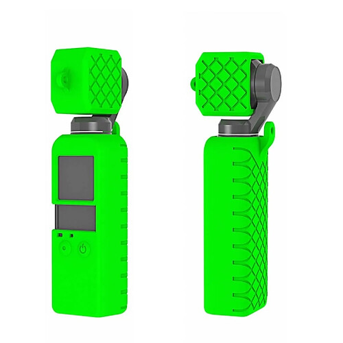 Wewoo Etui en silicone 2 1 de texture diamantée pour pochette OSMO (vert)