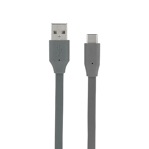 MOOOV Câble USB-A/USB-C plat data et charge gris sidéral 1 m