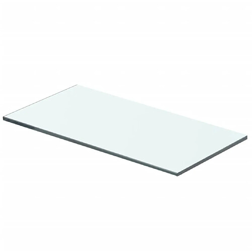 vidaXL Panneau d’étagère Verre transparent 40 x 15 cm