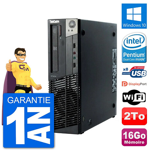 PC Lenovo M92p SFF Intel G630 RAM 16Go Disque Dur 2To Windows 10 Wifi · Occasion