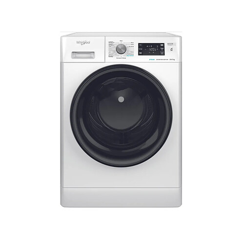 Lave-linge séchant hublot 8/6 1400 tours/min blanc - PFFWDB864349BVFR - WHIRLPOOL