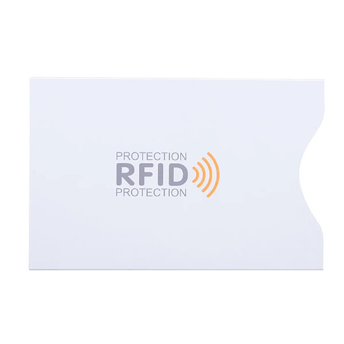 Eko Lot de 5 Pochettes de Protection pour Cartes Bancaires Anti-RFID Blanc