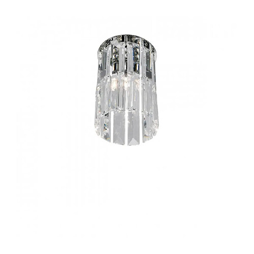 Luminaire Center Spot design en cristal PRISMA chrome 1 ampoule