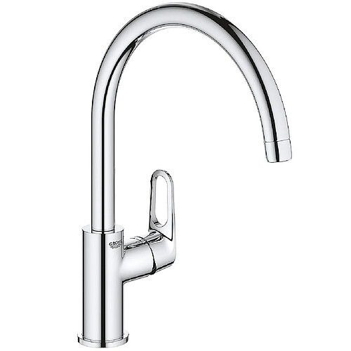 Grohe - Mitigeur d'évier chromé 360° saillie 223mm BauFlow - 31538001