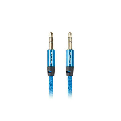 Câble Audio Jack (3,5 mm) Lanberg CA-MJMJ-10CU-0010-BL Bleu 1 m