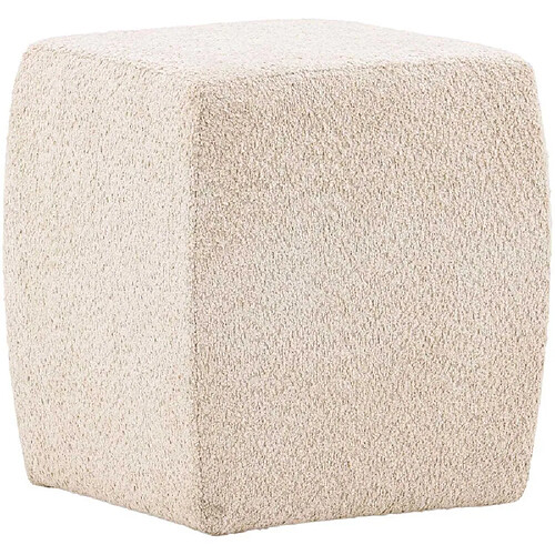 Venture Home Pouf cube en polyester bouclette Neapel.