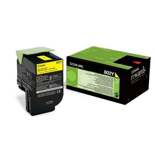 Lexmark 802 Toner Jaune 80C20Y0