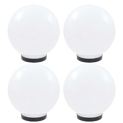 vidaXL Lampes à LED sous forme de boule 4 pcs Sphérique 25 cm PMMA