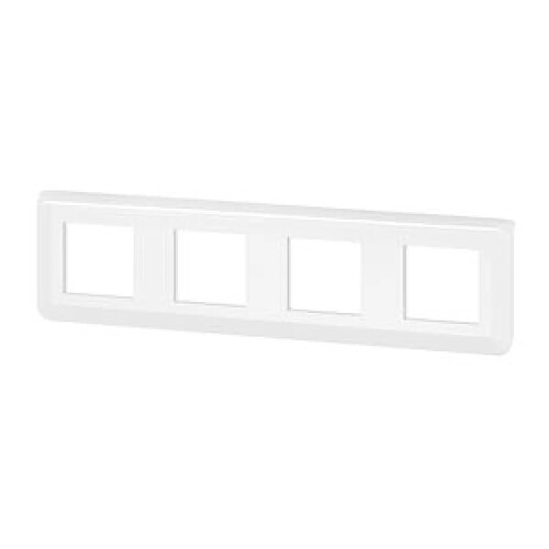 enjoliveur - 4 x 2 modules - blanc - legrand mosaic 078808l