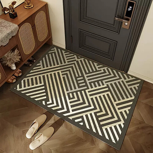 LUUCOZK Tapis de porte d'entrée antidérapants pour entrée intérieure - Motif 2-60x90cm